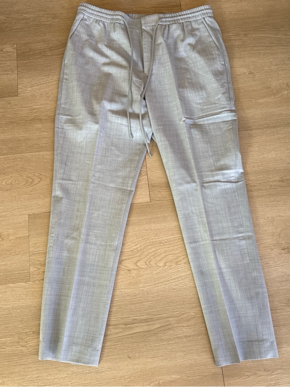 Express Light Gray Men's Drawstring Chinos
